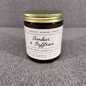 Leoben Company Candle No. 212 Amber & Saffron w essential oil 6.5 oz
